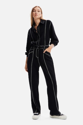 Desigual - Jumpsuit en negro: frente