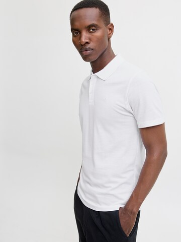 JACK & JONES Poloshirt 'JWHPAULOS' in Weiß