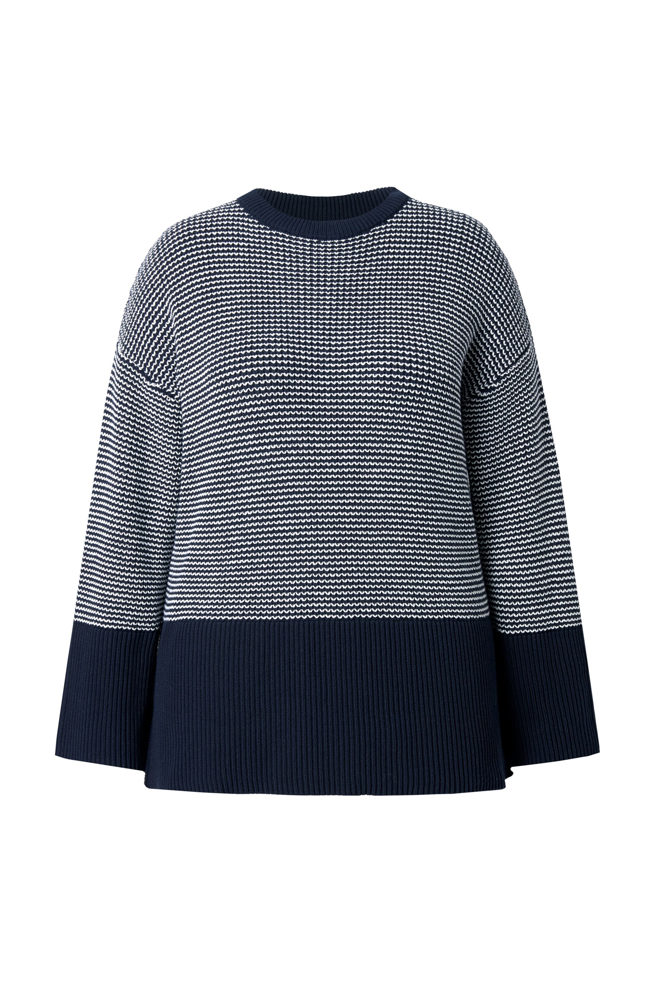 Ulla Popken Trui in Blauw: voorkant