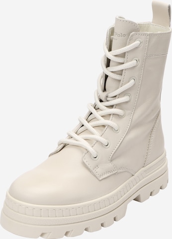 Marc O'Polo Lace-Up Ankle Boots 'Jessy' in White: front