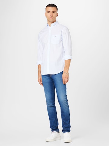 GANT Regular fit Zakelijk overhemd in Blauw