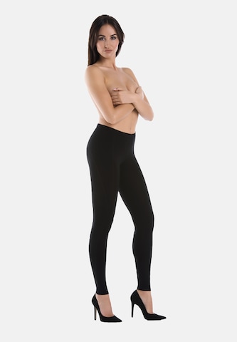 Skinny Leggings de la TEYLI pe negru: față