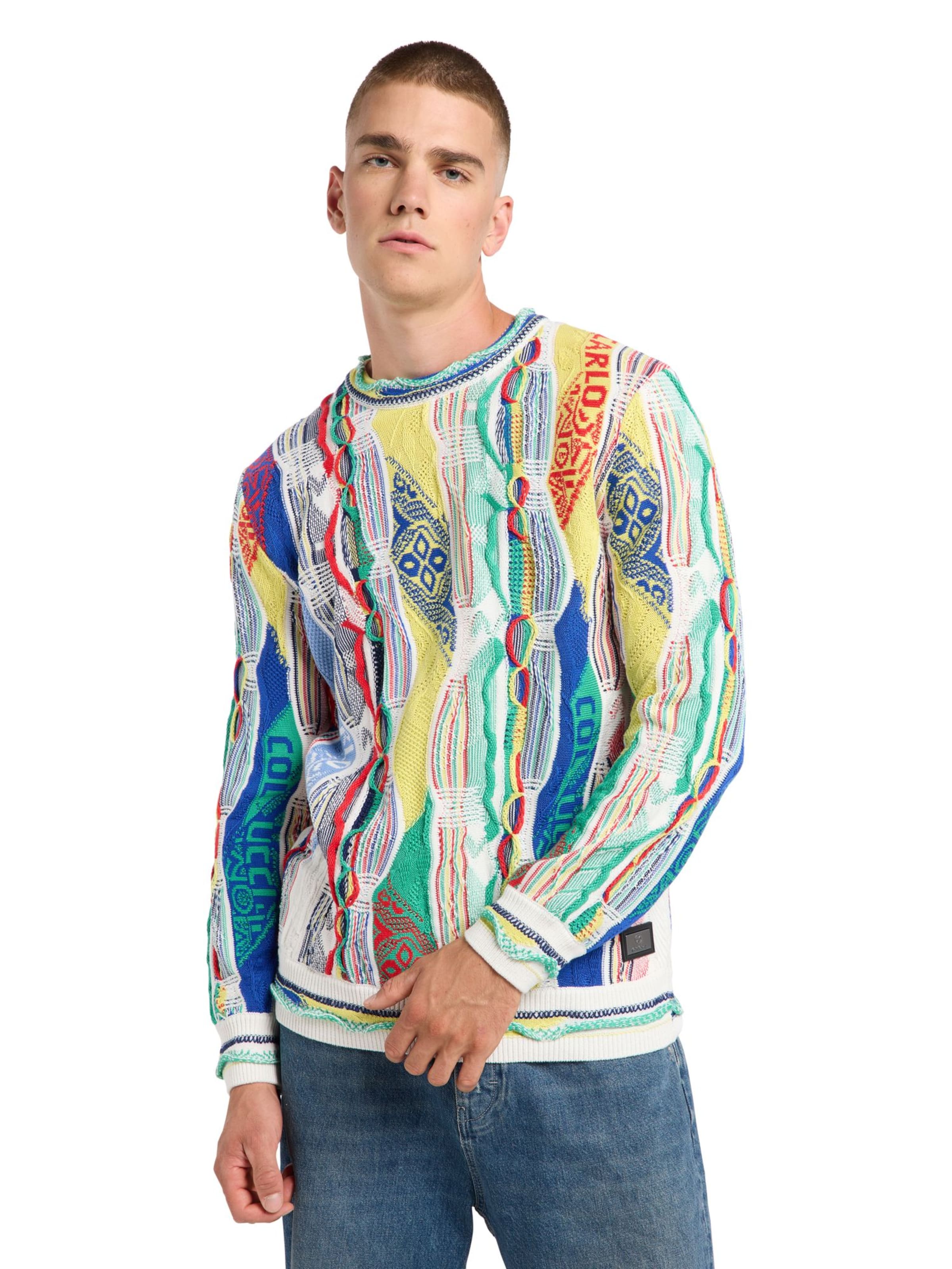 Carlo Colucci Pullover 'Ersini' in Mischfarben: Vorderseite