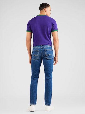 Slimfit Jeans 'Orlando' de la MUSTANG pe albastru