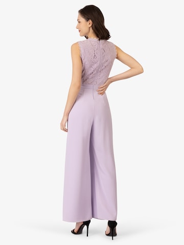 APART Overall mit Spitzenoberteil mit Chiffon in Lila