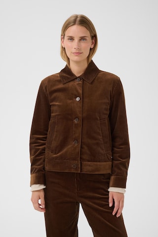 Veste mi-saison Part Two en marron : devant