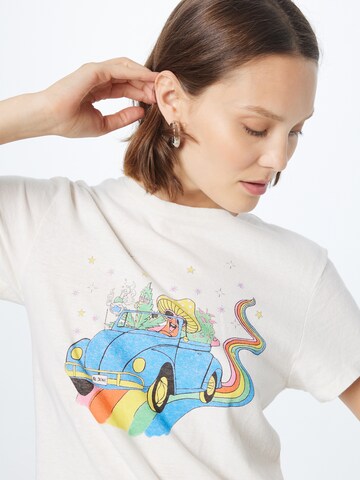 RE/DONE - Camiseta 'ROAD TRIPPING' en blanco