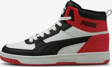 PUMA High-Top Sneakers in Red: front