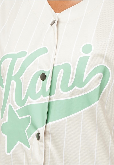 Karl Kani Baseballshirt in beige / mint / weiß, Produktansicht