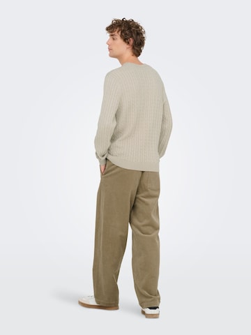 Only & Sons Pullover 'LOUI' i beige