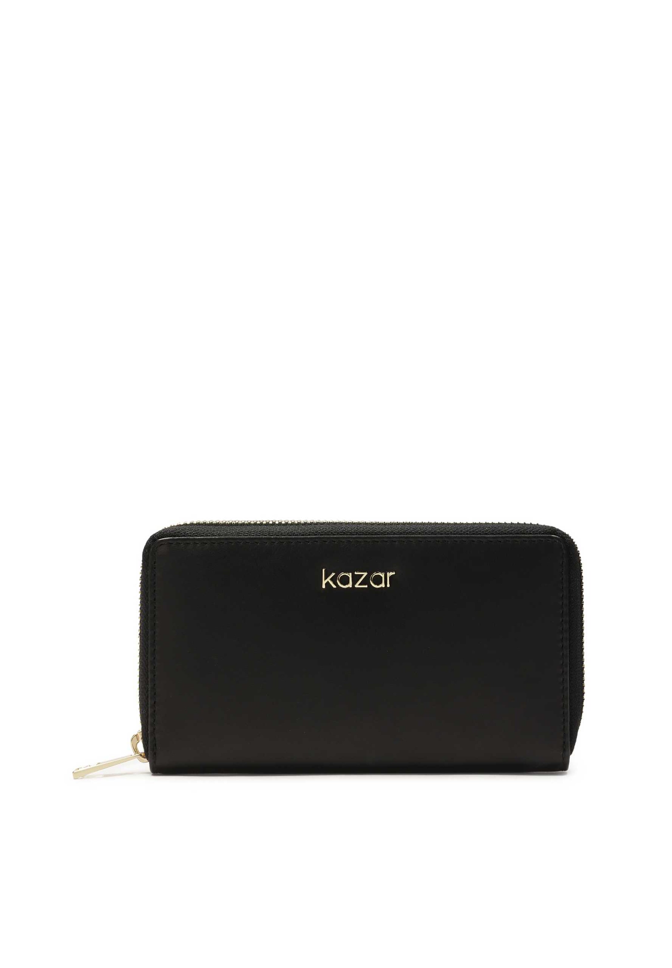 Kazar Wallet in Black: front