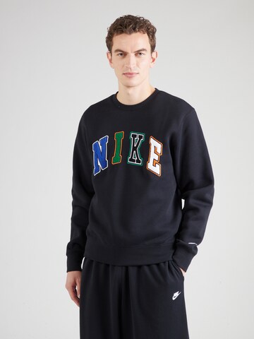 Nike Sportswear Tréning póló 'CLUB' - fekete: elől