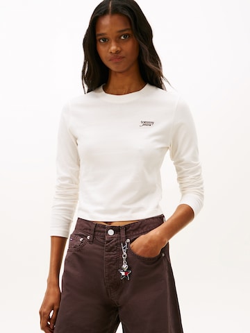 T-shirt Tommy Jeans en blanc : devant