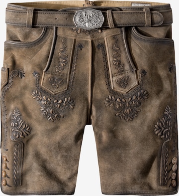 STOCKERPOINT Regular Klederdracht broek 'Artur' in Bruin: voorkant