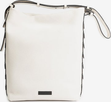 Clio Crossbody Bag 'PANDION GRAINED' in White: front