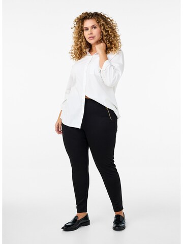 Zizzi Skinny Legginsy 'Cawinola' w kolorze czarny