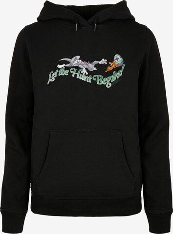 ABSOLUTE CULT Sweatshirt 'Tom And Jerry - Let The Hunt Begin' in Zwart: voorkant