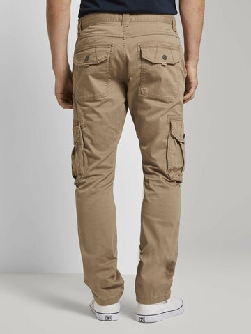 Regular Pantalon cargo TOM TAILOR en beige