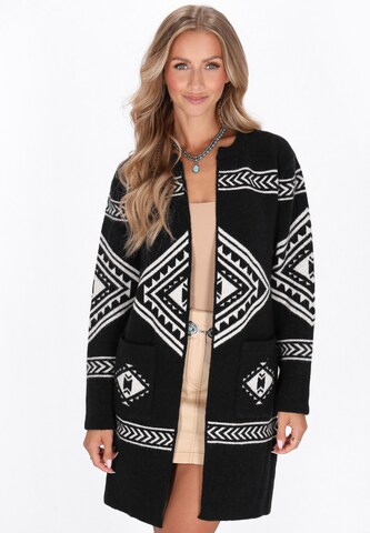 Cardigan IZIA en noir : devant