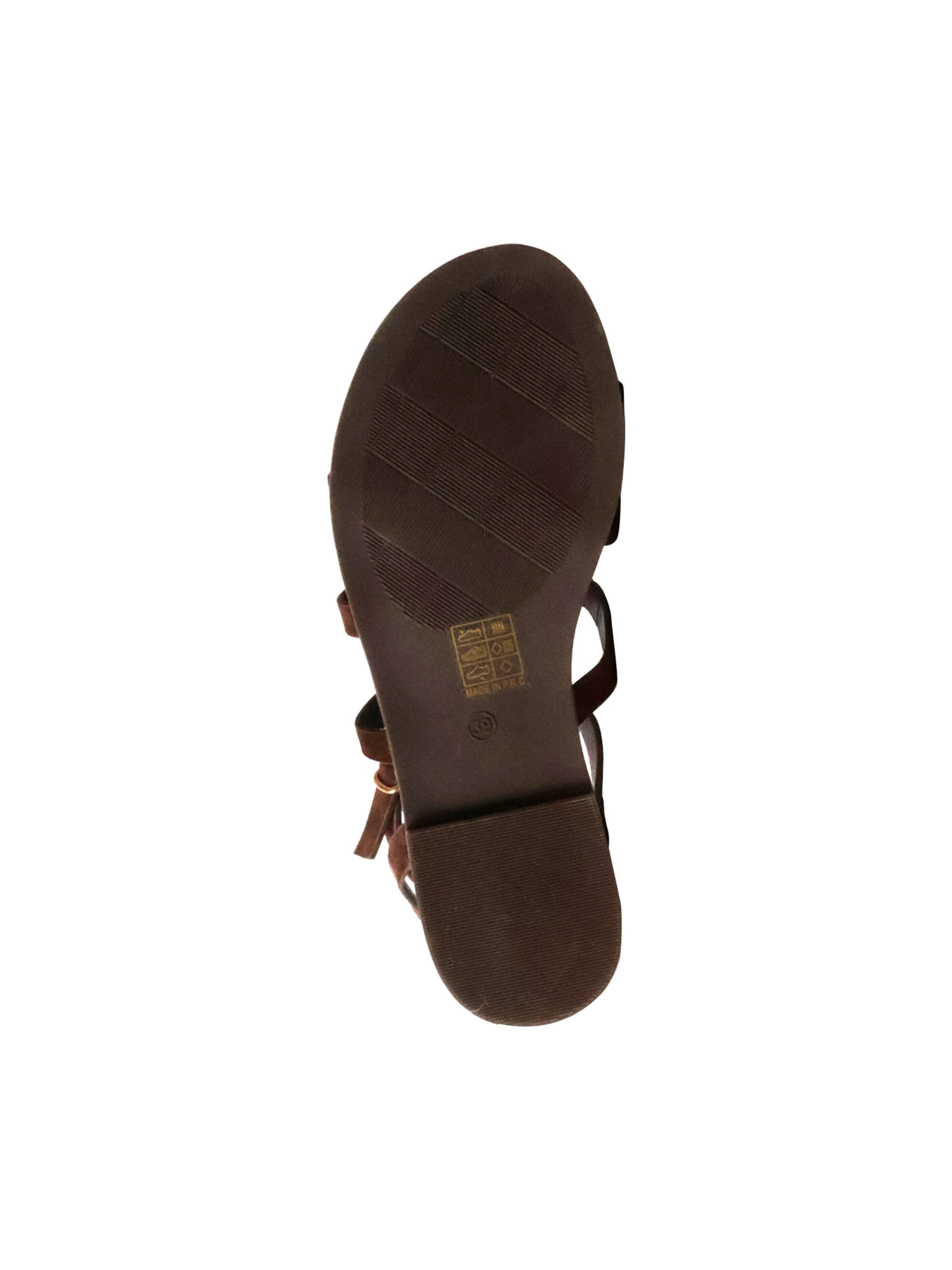Super Mode - Sandalias 'Flache Riemchensandalen von Joalice' en marrón