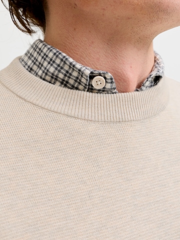 Pull-over 'JWHMILANO' JACK & JONES en beige