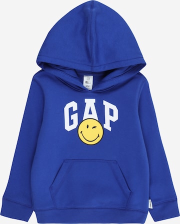 GAP Sweatshirt 'SMILEY' in Blue: front