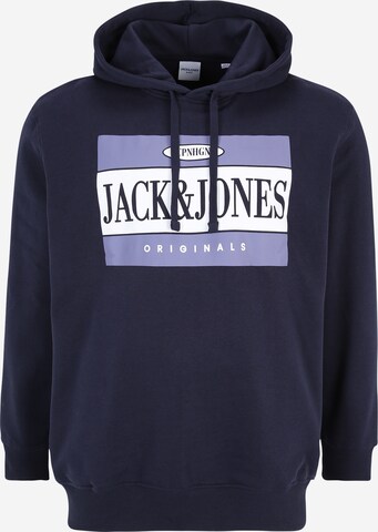 Jack & Jones Plus Sweatshirt 'ARTHUR' in Blue: front