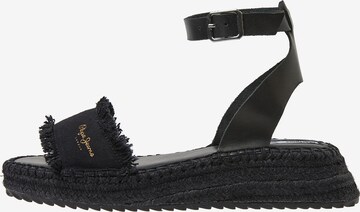 Pepe Jeans Sandals in Black: front