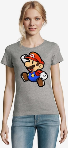 Blondie & Brownie Shirt 'Mario' in Grey: front