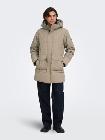 Only & Sons Winterparka 'ONSCam' in Grijs