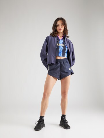 ADIDAS SPORTSWEAR Loosefit Sportshorts 'Tiro' in Blau
