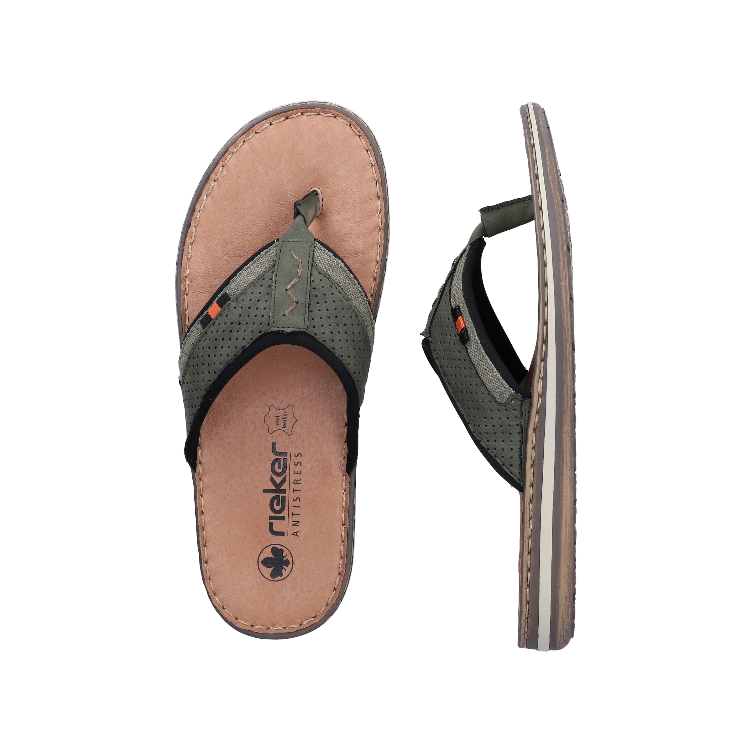 Tongs '21084' Rieker en vert