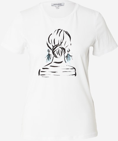 Marškinėliai iš MORE & MORE, spalva – šviesiai mėlyna / juoda / balta, Prekių apžvalga