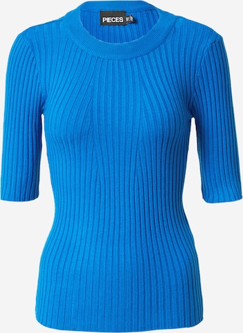 mėlyna PIECES Megztinis 'Crista': priekis