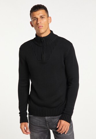 TUFFSKULL Sweater in Black: front