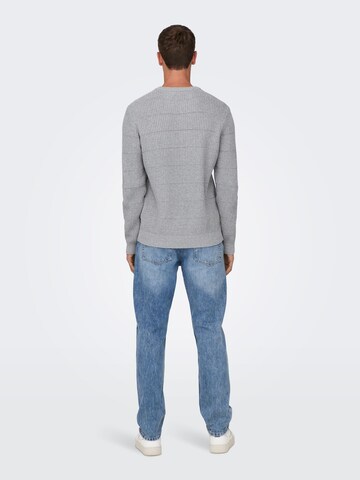 Only & Sons Sweater 'MARSHALL' in Grey