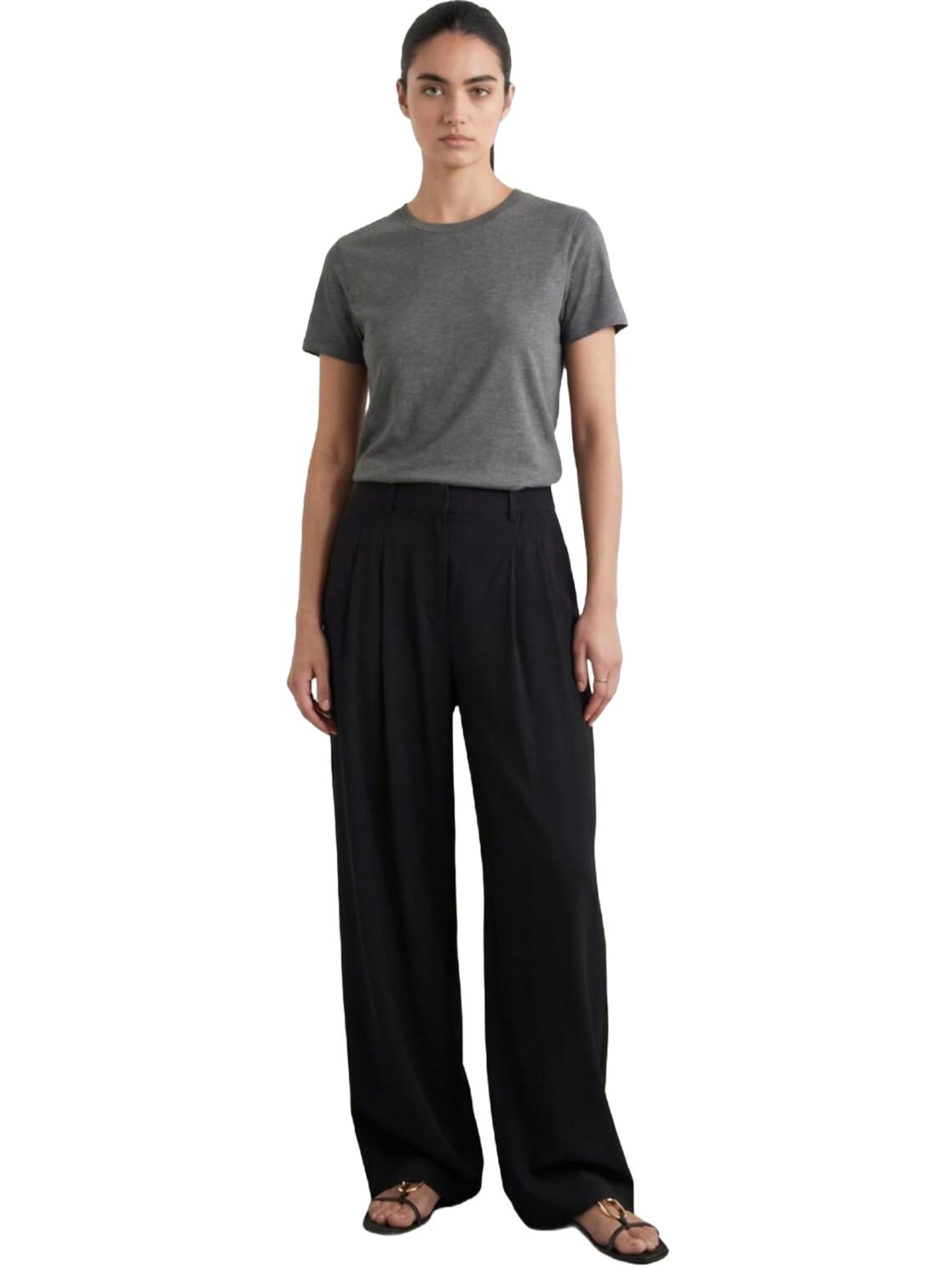 LTB Jeans Shirt 'LTB Jeans Damen Basic T-Shirt'‌‌‌‌‌‌ in Grau