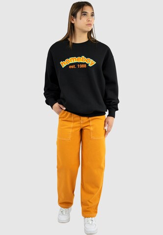 HOMEBOY Sweatshirt '90´s Chenille' in Zwart