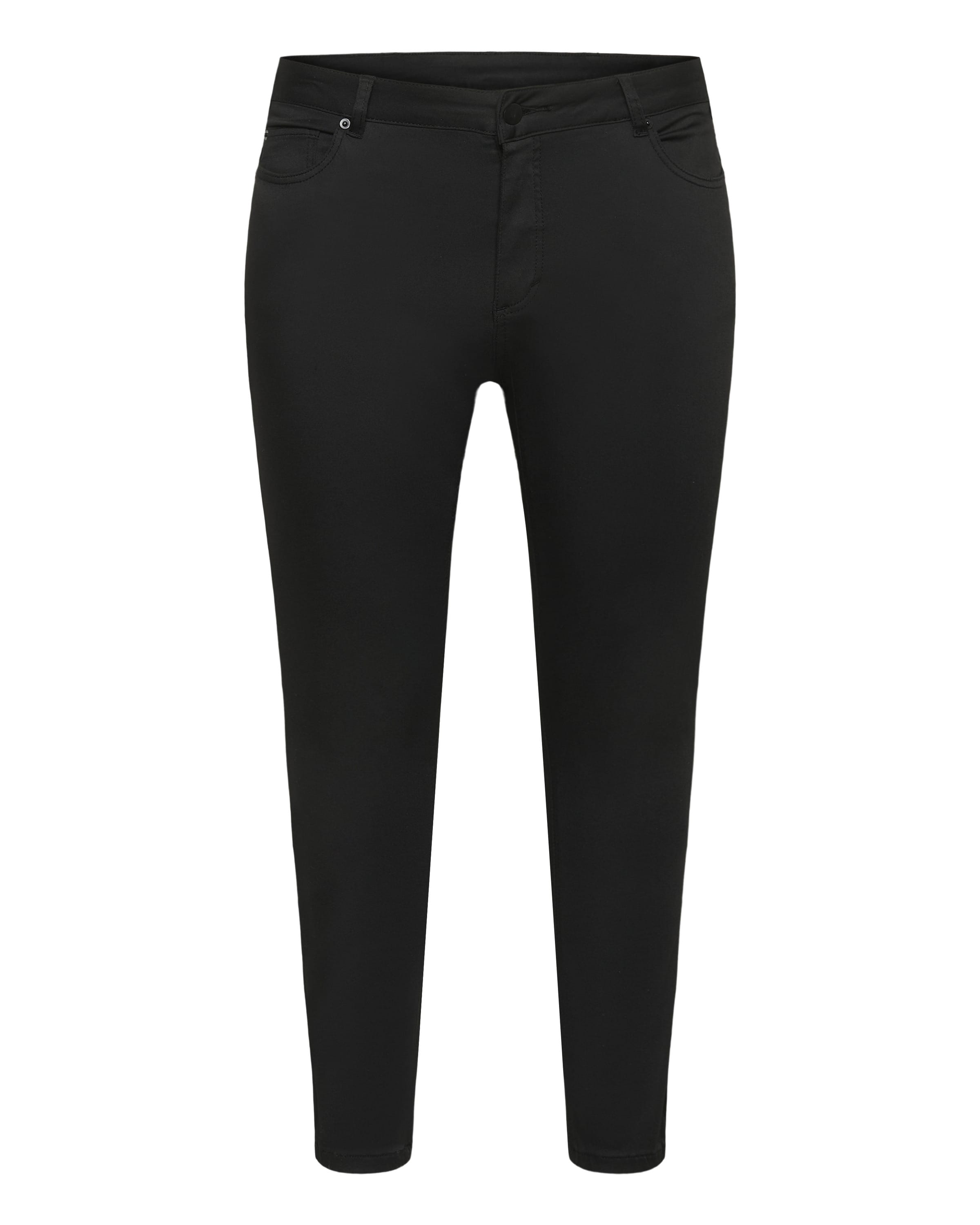 KAFFE CURVE Skinny Jeans 'KCDina' in Black: front