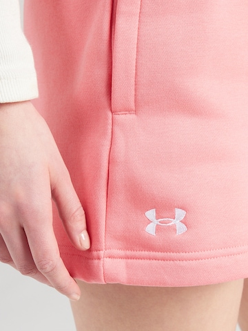 UNDER ARMOUR regular Παντελόνι φόρμας 'Rival' σε ροζ