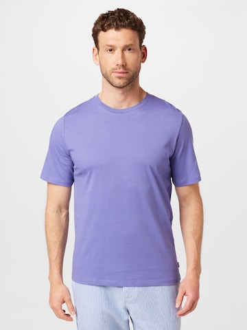 Coupe slim T-Shirt JACK & JONES en bleu : devant