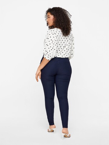 Zizzi Skinny Hose 'JEVA' in Blau