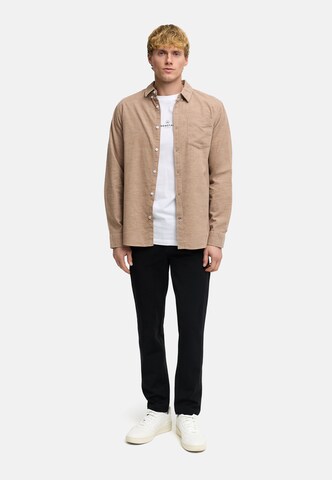 Kronstadt Regular fit Zakelijk overhemd 'Johan' in Beige
