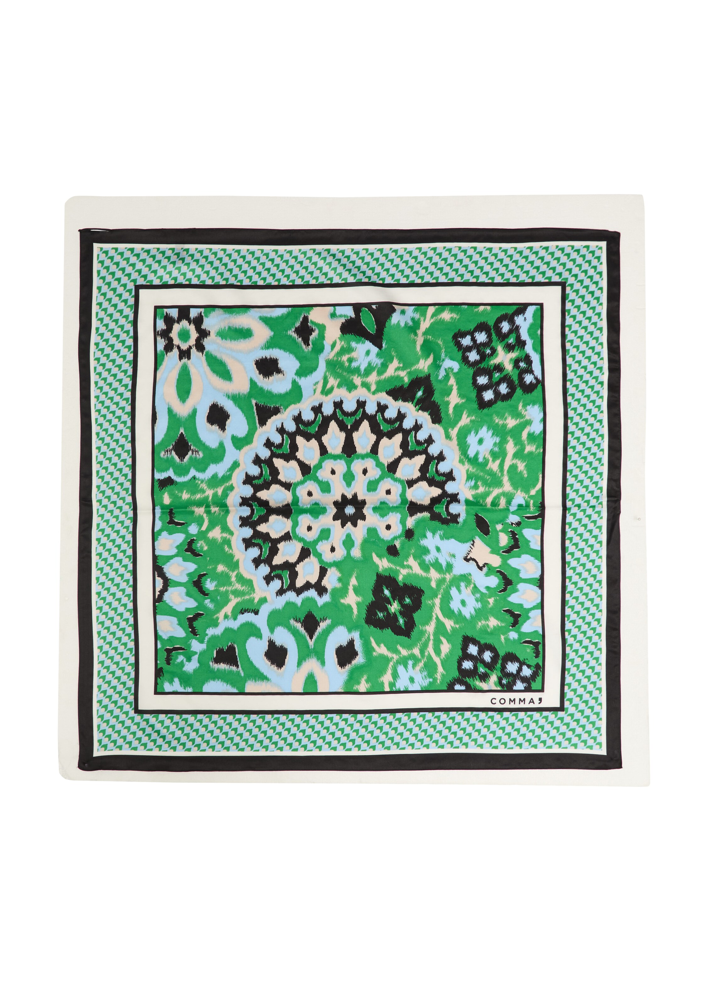 COMMA Tuch in beige / hellblau / grün / schwarz, Produktansicht
