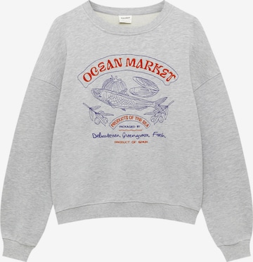 Pull&Bear Sweatshirt i grå: forside