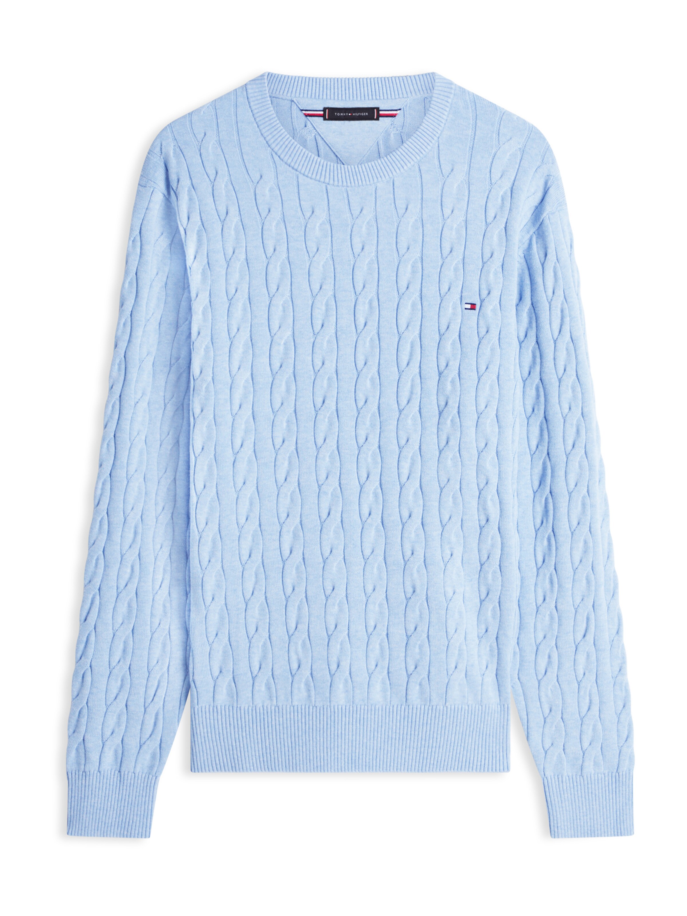 TOMMY HILFIGER Pulover 'CLASSIC' | modra barva: sprednja stran