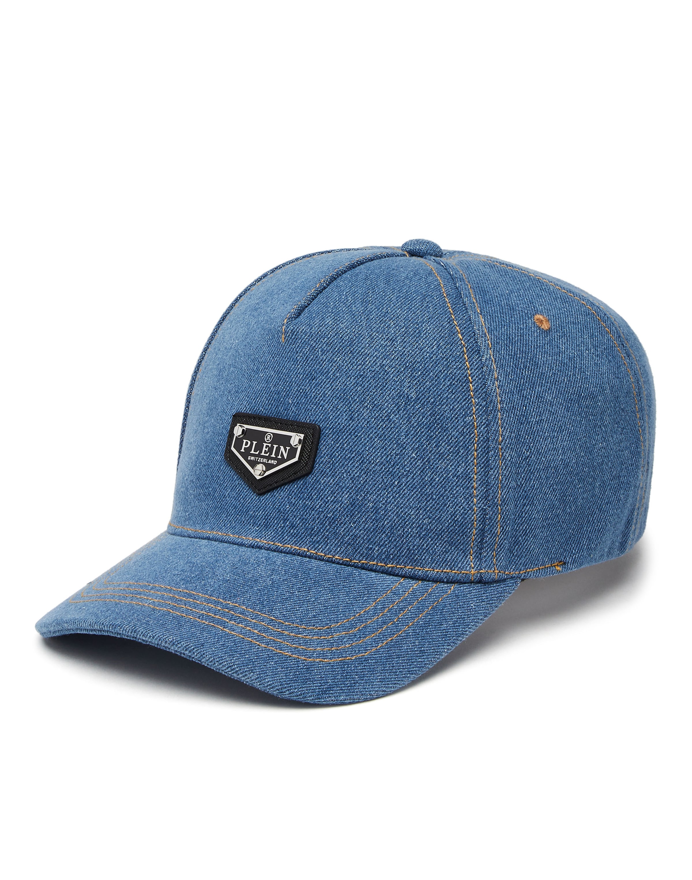 Philipp Plein - Gorra deportiva en azul: frente