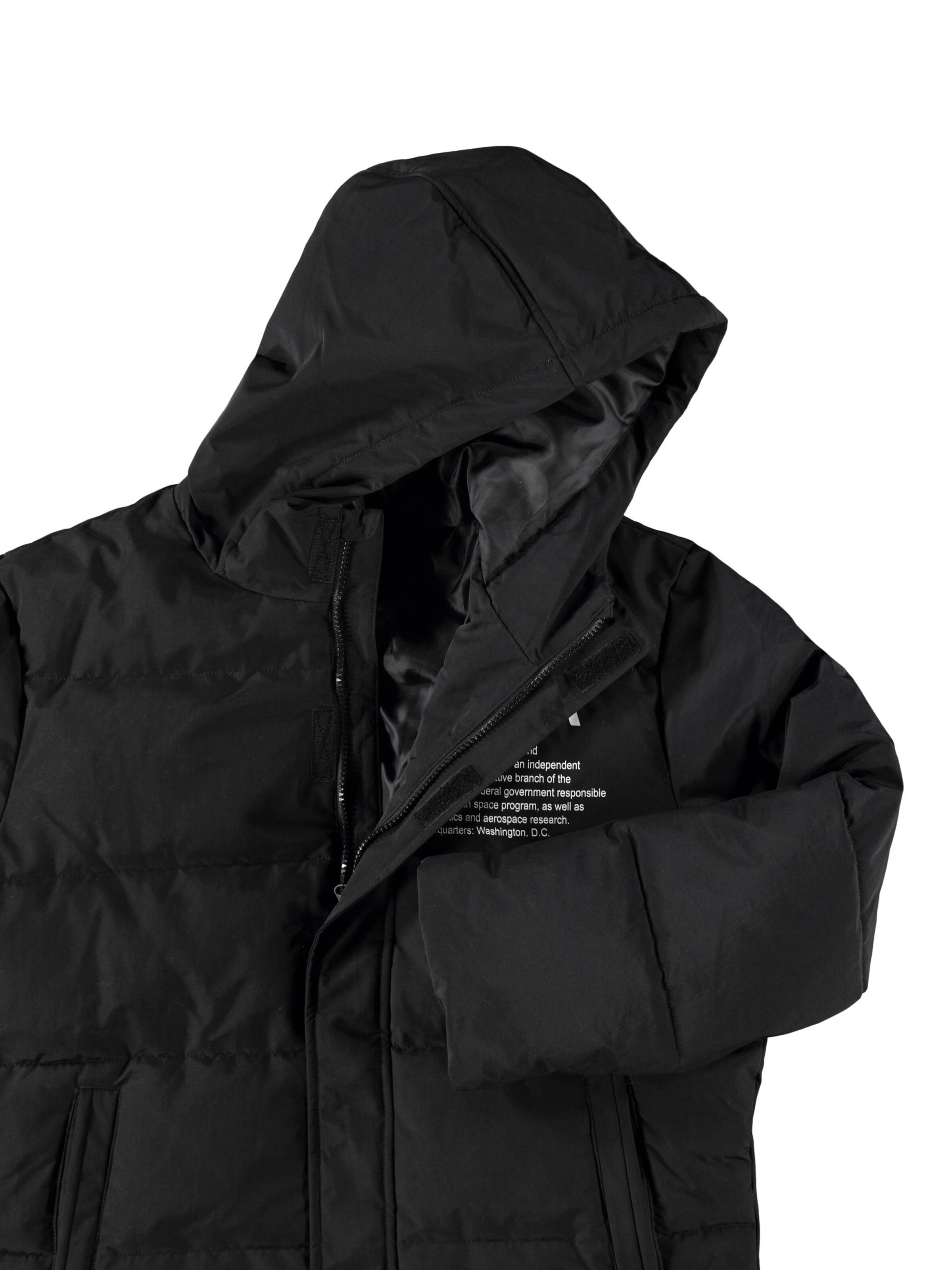 Kinder Teens (Gr. 140-176) LMTD Jacke 'NASA' in Schwarz - VE90507 Kinder Teens (Gr. 140-176) LMTD Jacke 'NASA' in Schwarz - VE90507
