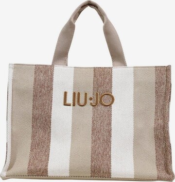 Liu Jo - Bolso de hombro 'L TOTE STRIPED CANVAS 2A6026 T2176' en beige: frente