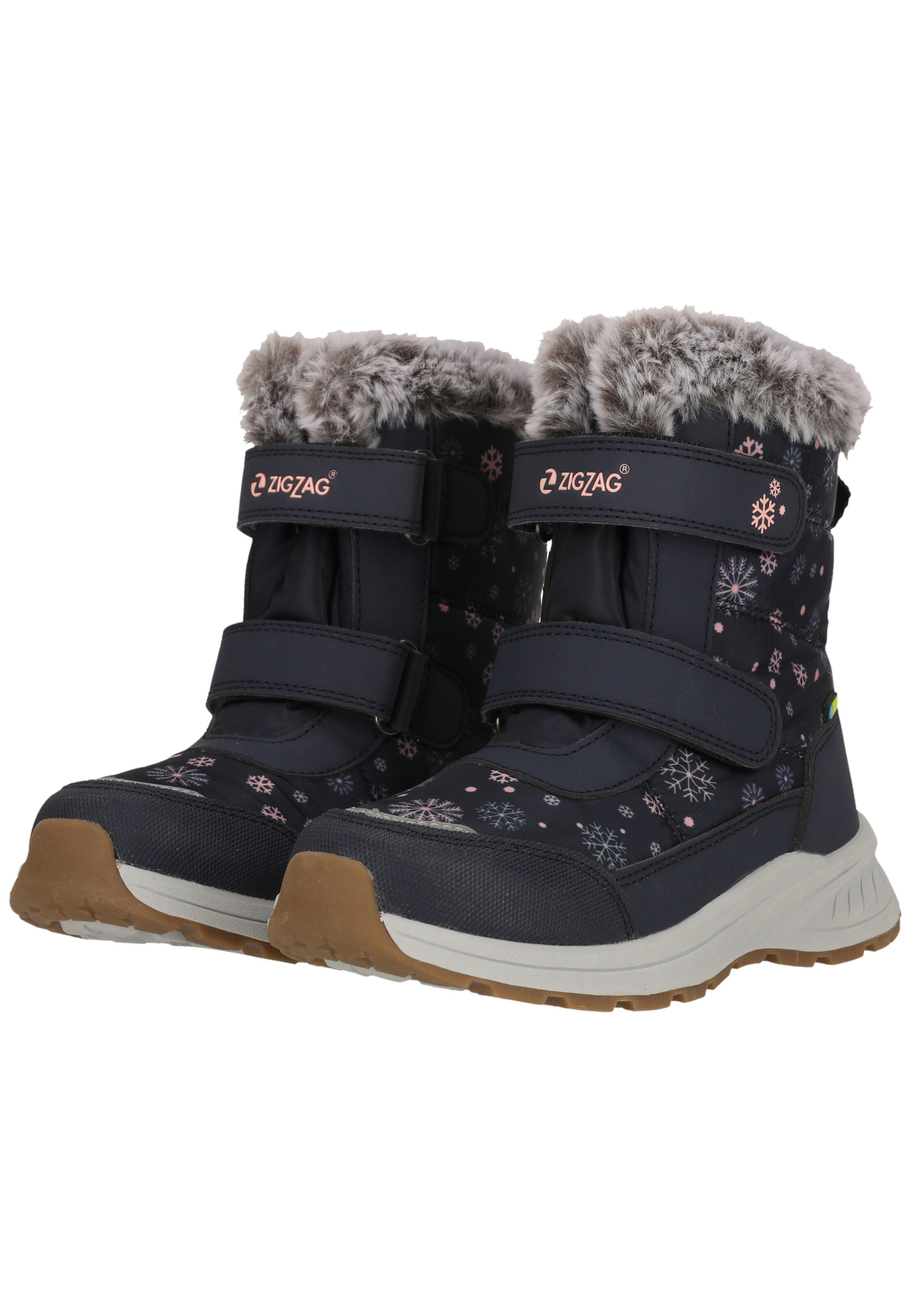 ZigZag Snow Boots in Blue